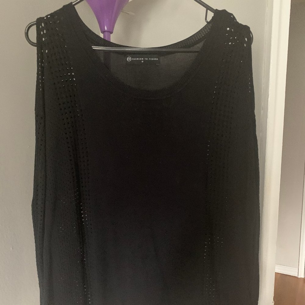 Split Should long sleeve top